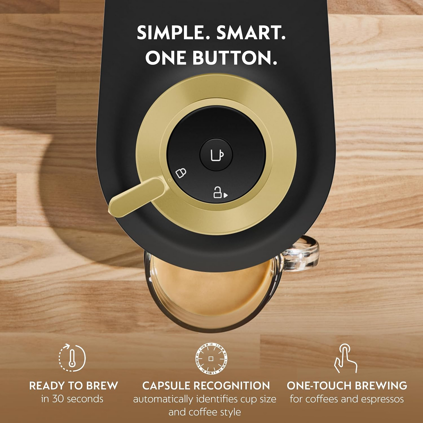 Vertuo Pop+ Matte Black Gold